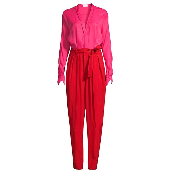 Equipment Pants - Equipment Zephrina Color Block Jumpsuit New